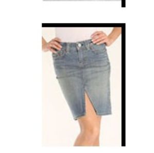 Yanuk Denim Skirt in Vintage Blue